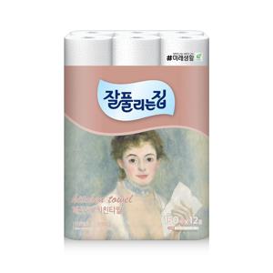 깨끗한 키친타월 150매 x 12롤 x 1팩