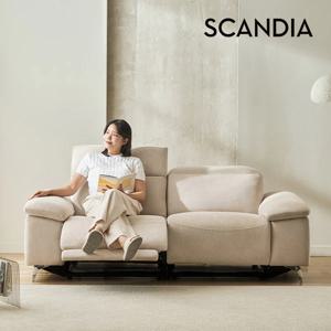 쿠폰가 70.9만 / 센느 기능성 패브릭 3인용 제로월 듀얼 전동 리클라이너 소파