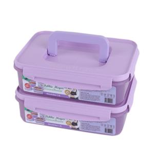 그린박스 신선보관 숨쉬는 김치통 라벤더퍼플 1호 세트 1.5L 2P