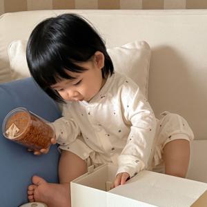 Baby.J 체리 밤부면 아기 롬퍼 실내복 3size