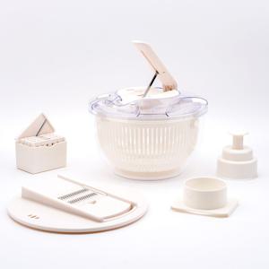 마스터 샐러드 스피너 8PC 세트(야채탈수기 및 채칼 포함)