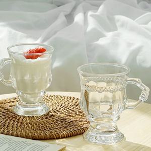 1+1 빈티지 미니 유리잔 150ml 유리컵 샷잔 술잔 요거트 아이스크림 디저트 컵