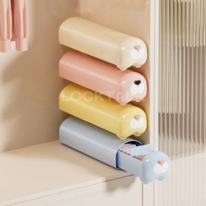 칸막이 양말 속옷 정리함 부착식 웰시코기 엉덩이 슬라이딩 서랍 틈새 수납 보관