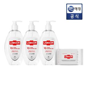 랩신 V3새니타이저겔 500ml X3 + 손소독티슈 20매