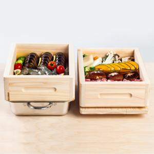 가구공방 편백나무 찜기 2단 풀세트 히노끼 세이로 무시 찜요리 국내제작