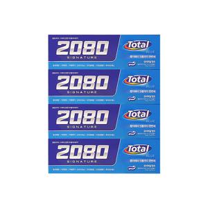 애경 2080 시그니쳐 토탈 블루치약 125g 4입
