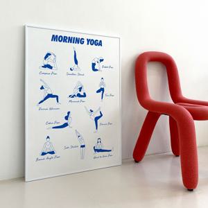 모닝 요가 스트레칭 홈트 인테리어 거실 그림 액자 운동 포스터