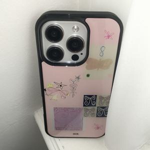 MADE 무나 빈티지 핑크 에폭시 아이폰케이스