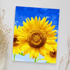 DIY 캔버스형 그림 유화 명화 그리기 세트 _해바라기노래