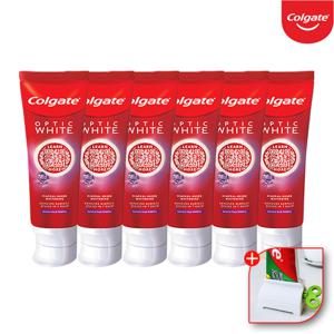미국 고불소 불소 충치 미백 화이트닝 옵틱화이트 다즐링 치약 100g*6개+치약짜개