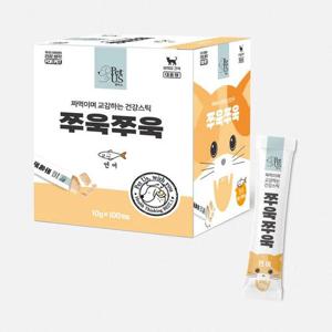 대용량 고양이츄르 짜먹는간식 쭈욱쭈욱 100개입 연어맛