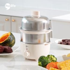 2단 올스텐 계란찜기 타이머 계란삶는기계 전기찜기 계란찜