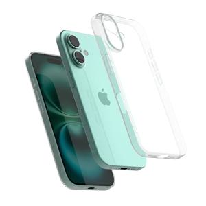 고스트핏 0.6mm 초슬림 풀커버 핸드폰 케이스 아이폰16 플러스 반투명 화이트