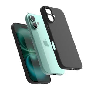 고스트핏 0.6mm 초슬림 풀커버 핸드폰 케이스 아이폰16 플러스 매트 블랙