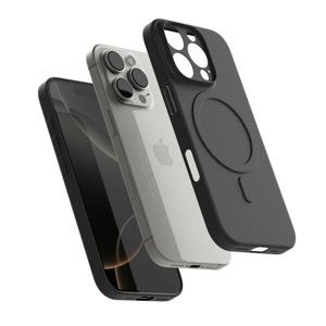 고스트핏 0.6mm 초슬림 풀커버 핸드폰 맥세이프 케이스 아이폰16 프로 매트 블랙