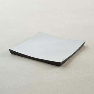 이천도자기 노바 화이트 다듬이 정사각접시 대 25cm 식기 그릇 플레이트 대접시