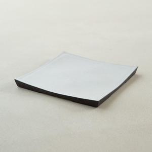 이천도자기 노바 아이보리 다듬이 정사각접시 대 25cm 식기 그릇 플레이트 대접시