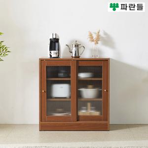 파란들가구 800 미닫이 유리문수납장 슬라이딩 다용도수납장