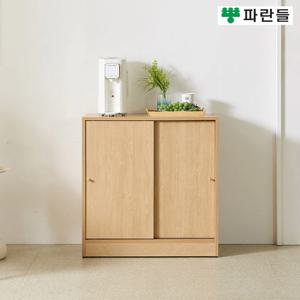 파란들가구 800 미닫이 도어 수납장 슳라이딩 다용도수납장