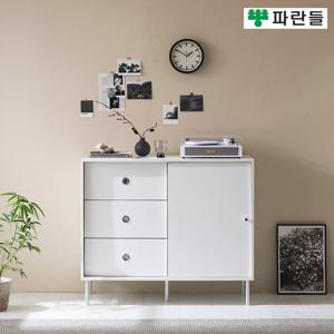 파란들가구 높은다리 100 3단서랍 도어수납장 다용도수납장