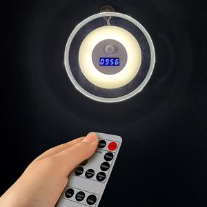 나르 리모컨 LED 시계 센서등 충전 무선 무드등 3색변환 조명