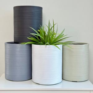 럭키가든 마블화분 얇은 줄 원통 30x32.5