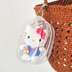 클리어 파우치 키링 투명 방수 인형 피규어 보관 케이스 13cm
