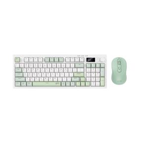 오피스프로 WMK90 사일런스 M 무선 LCD 키보드 마우스 세트 94 그린위치 RC1