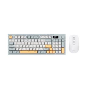 오피스프로 WMK90 사일런스 M 무선 LCD 키보드 마우스 세트 94 네이비 블루 RC1
