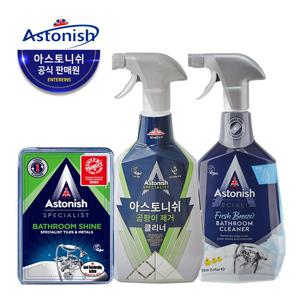 곰팡이 클리너 750ml+베스룸 클리너 750ml+베스룸 샤인 클리너 450g 3종세트