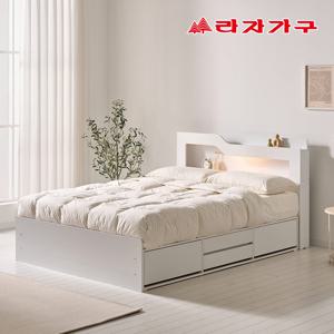 노마 LED 선반 옷 대용량 수납 서랍 침대 프레임