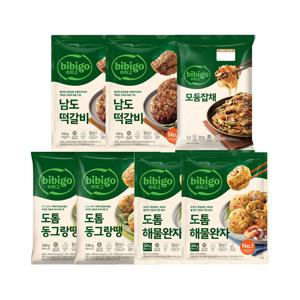 비비고 남도떡갈비x2+동그랑땡x2+해물완자x2+잡채x1