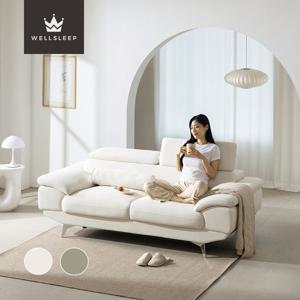 시에로 헤드레스트 3인용 클린 패브릭 소파 2color (쿠션증정)
