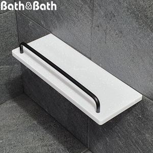 BB-113 W (G-B) 일자선반300 인조대리석_욕실 화장실 벽 세면대 샤워 타공 수납