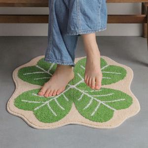 네잎클로버 러그 60*60 매트 현관 침대 카페 안방 침실 거실 발매트 인테리어