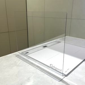 인덕션가림막 투명 인덕션가드 싱크대 물튀김방지 기름튐방지 1단 자립형