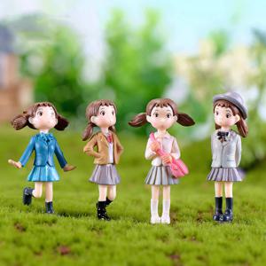 교복 소녀 랜덤 3P 미니어처 테라리움 화분 피규어
