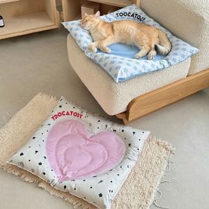 [해외] 모던 감성 고양이 강아지 아이스 쿨매트 여름 쿨방석 침대 4colors