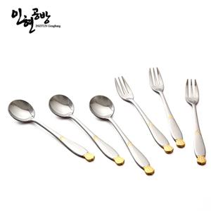 [리퍼] 왕관 티스푼3P/티포크3P 종합세트