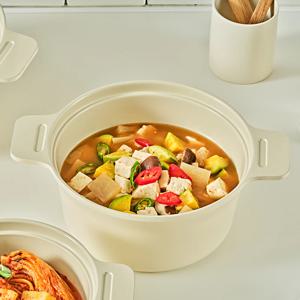 셰프토프 캥거루 풀인덕션 양수냄비 20cm(아이보리)