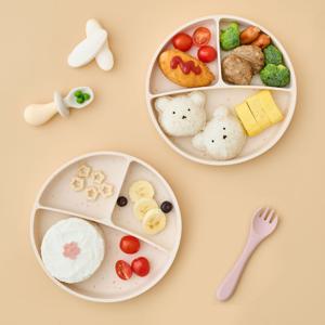 리틀클라우드 테라조 자기주도 유아 식판