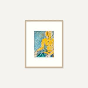 앙리 마티스 / Katia in a yellow dress, 1951 (액자 포함)