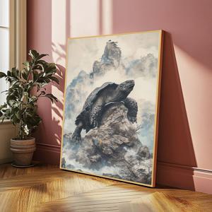 풍요 거북 그림 알루미늄 액자 거북이 인테리어 액자