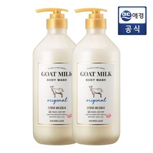 샤워메이트 산양유 바디워시 800ml 2종 x 2개