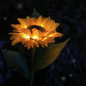 태양광 LED 꽃 정원등 야외 조명 해바라기