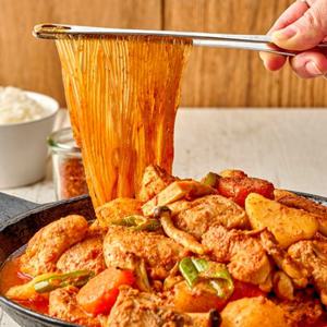 100% 국내산 닭! 가마솥 솥뚜껑 일품 별미 초록들 닭도리탕 1KG+1KG 구성