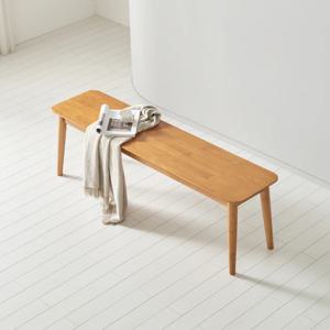 자연원목 벤치형 6인식탁 의자 148cm T200