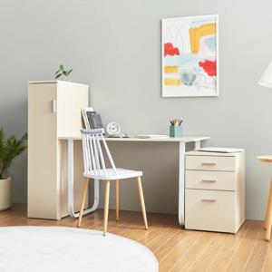 책상+옷장+서랍장 세트 120cm T414