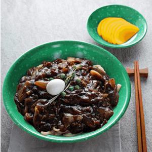 옛날 플라스틱 레트로 멜라민 그릇 떡볶이 중국집 쑥색 분식점 면기 1p