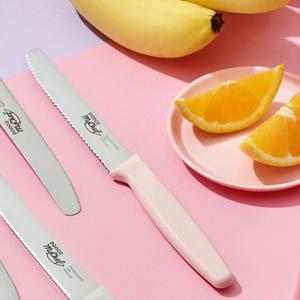 도루코 포켓 휴대용 과일 칼 톱니 과도 113mm 핑크
